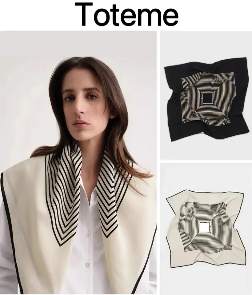 感謝セール トーテム Toteme 大判 ストール マフラー シルク レディース 防寒 出掛けその他 ストール・マフラー