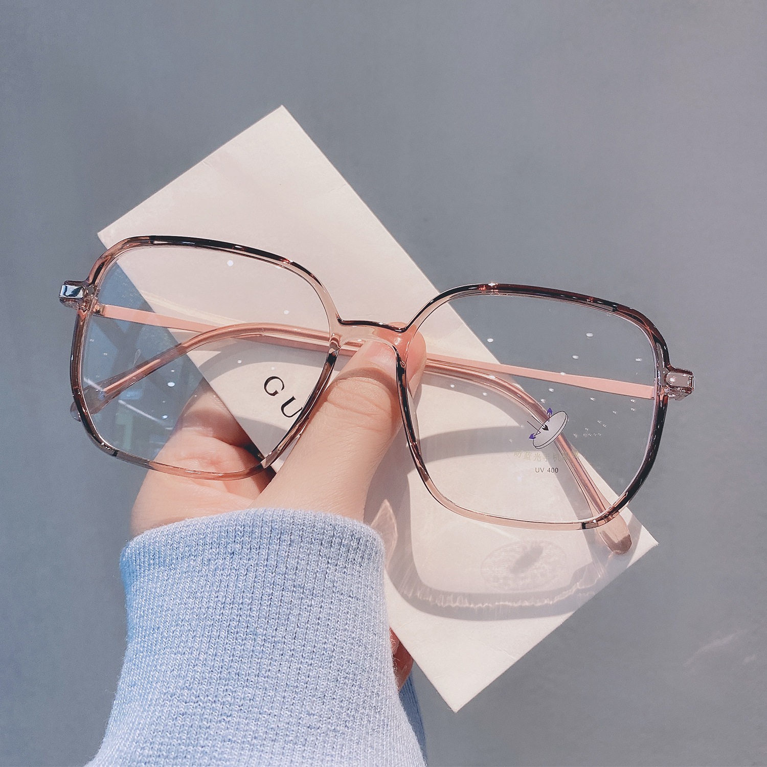 メガネ 眼鏡 サングラス 【予約】 大注目  透明フレーム 男女兼用A14