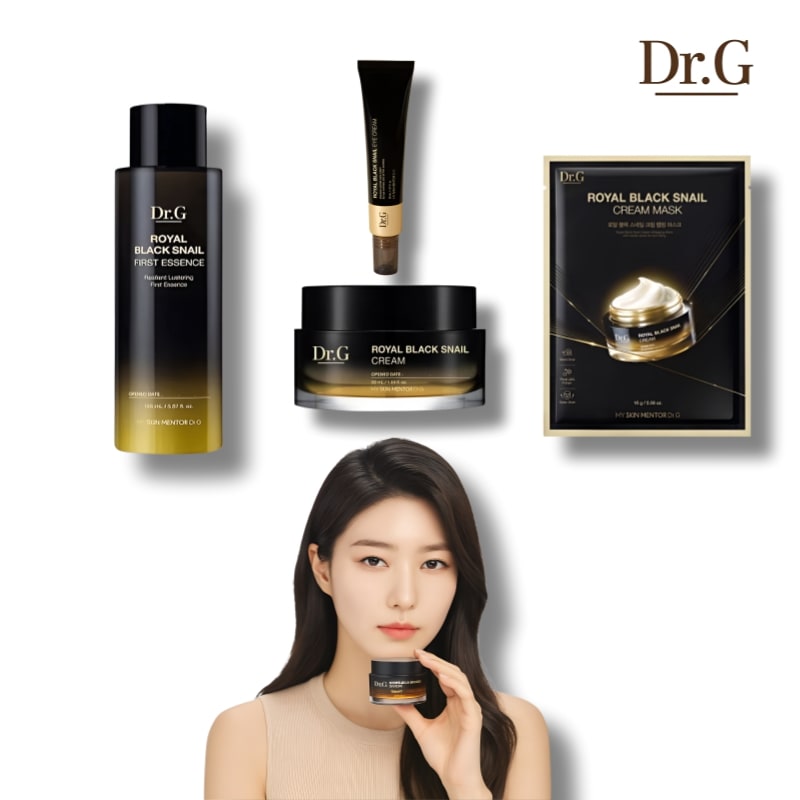 【4点セット】ロイヤルブラックスネイル トーンケア＆ハリ集中ケア（エッセンス/クリーム/アイ/マスク1枚）韓国コスメ