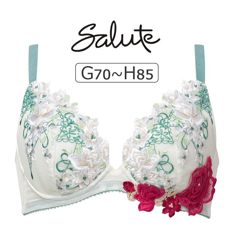 ワコール サルート 16G ブラジャー単品 小さく見せるブラ GHカップ アンダー70/75/80/85cm BTJ216