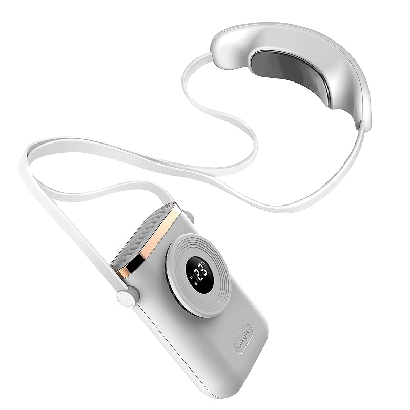 即納：ネッククーラー 瞬間 首 冷却プレート付 羽なし 上向き ネックファン ストラップ 扇風機 首かけ 首掛け くびかけ クールネック 下から おしゃれ 携帯 小型 ミニ ハンディ 大風量 軽い 軽 8,019円