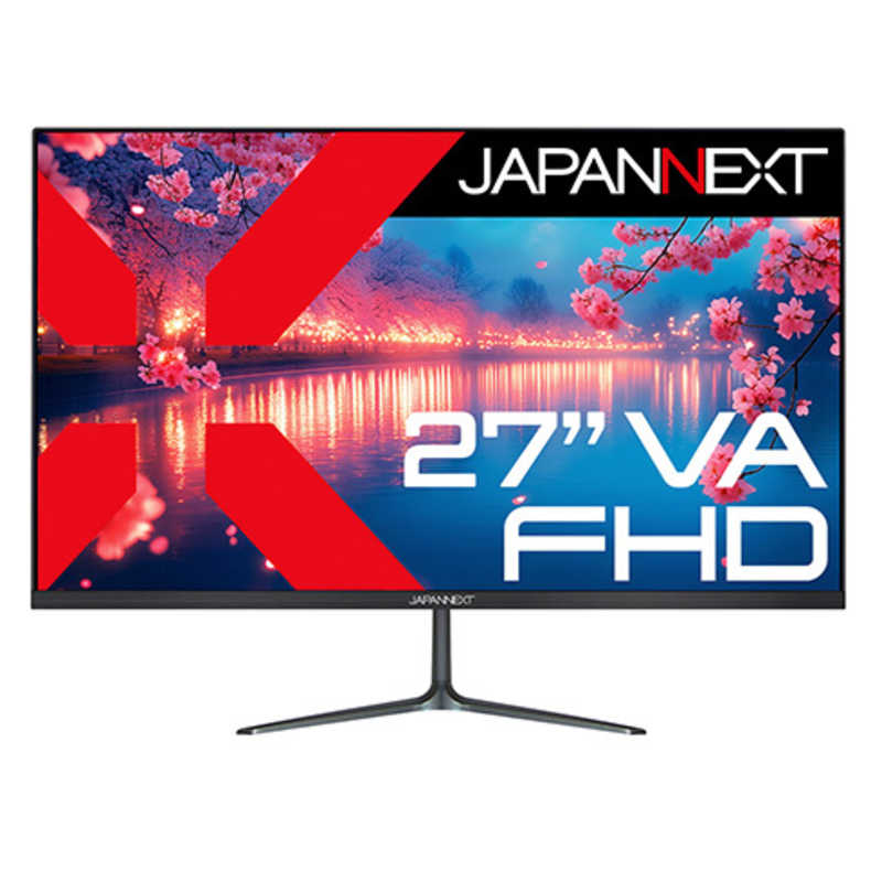 27インチVAパネル搭載 フルHD(1920x1080)解像度 液晶モニター HDMI VGA(2年保証) ［27型 / フルHD(1920×1080) / ワイド］　JN-V27FHD 12,750円