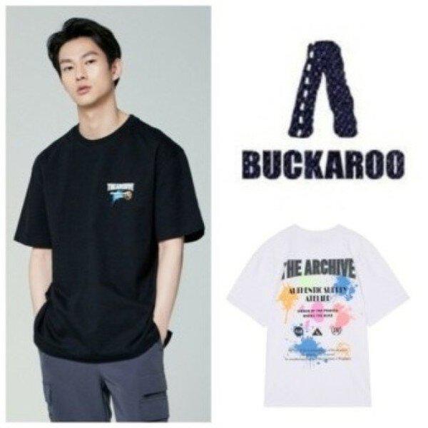 男性ノーマルペイントルーズフィット半袖Tシャツ_DG