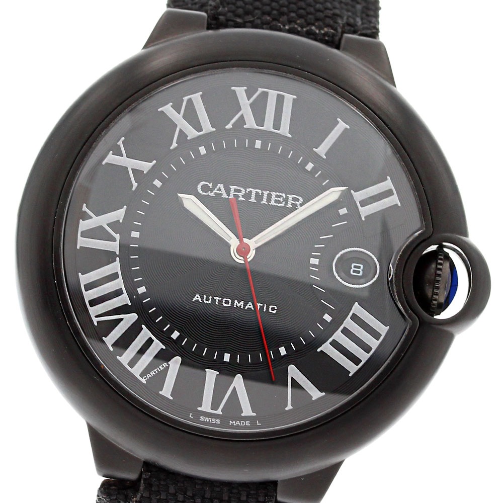 カルティエ CARTIER WSBB0015 バロンブルー 42MM デイト 自動巻き メンズ _832220【中古】 253,260円