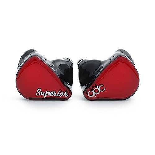キューディーシー() SUPERIOR Vermilion Red [10mmシングルフルレンジダイナミックドライバー搭載イヤホン] 同軸デュアル磁気回路&デュアルキャビティ構造 IEM2pinコネク