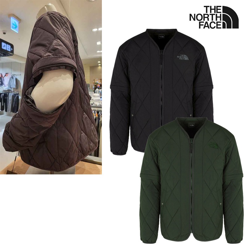 NJ3NR56 MS COVE V CARDIGAN 25FW 新作 2WAY仕様 袖取り外し可能 キルティング ライトアウター 秋冬シーズン ユニセックス用 レイヤード コーデ提案 キャップ パンツ