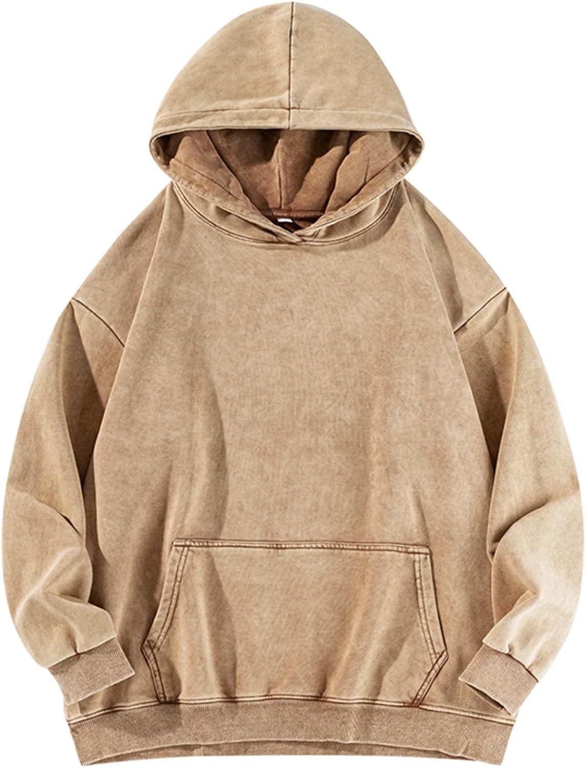 プルオーバー フード付き パーカー フードパーカー メンズ ウォッシュ加工 カンガルー 春秋 長袖 お洒落 トレーナー レトロ 柔らかい オーバーサイズ カジュアル ストリート ヒップホップ アウター 6,840円
