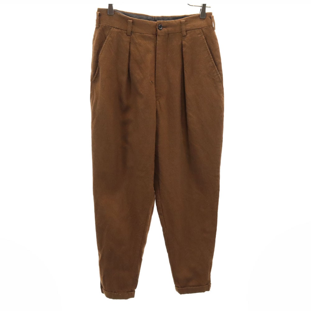 コムデギャルソンオムプリュス 1990年 90s 日本製 PP-05040S オールド ウール スラックスパンツ S ブラウン系 COMME des GARCONS HOMME PLUS メンズ