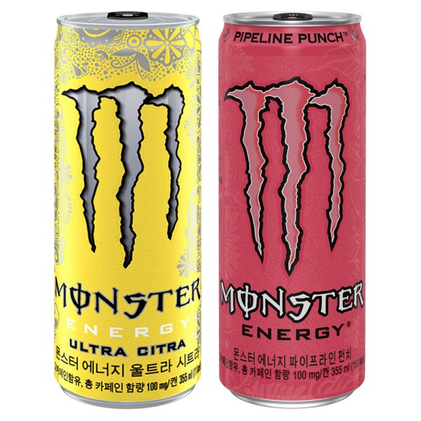 モンスターエナジー355mlシトラx6缶+パイプラインパンチx6缶