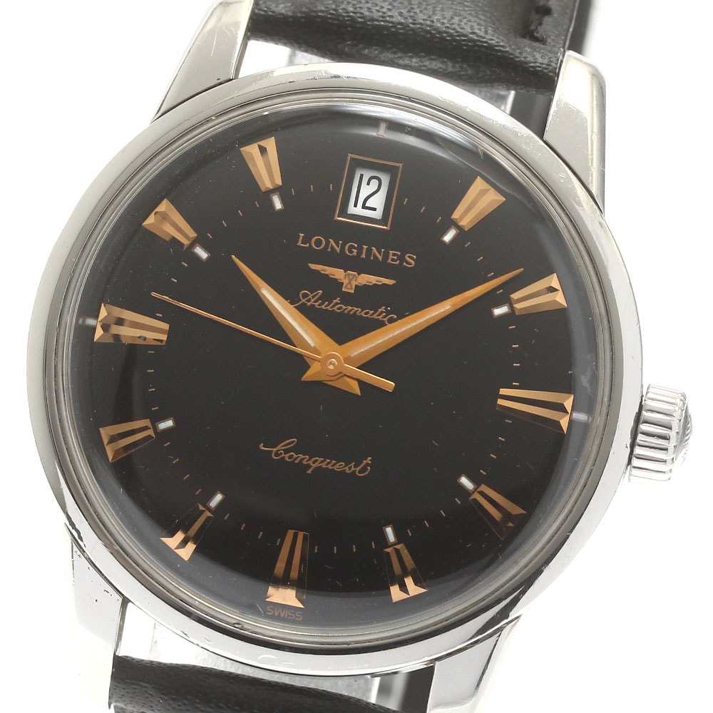 ロンジン LONGINES L1.611.4 コンクエスト ヘリテージ cal.L633.5 デイト 自動巻き メンズ _879258【中古】