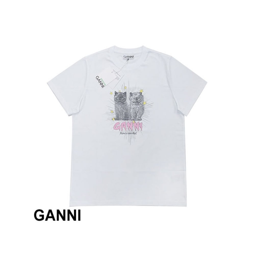 ガニベーシックキトンショートスリーブ T シャツホワイト T4060 151