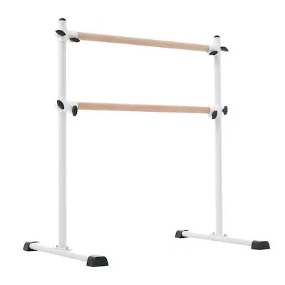 【国内即日発送】バレエバー 2段式 スタンド バレエ バー レッスンバー 高さ 段階 無段階調整 0~105cm 調整 天然木