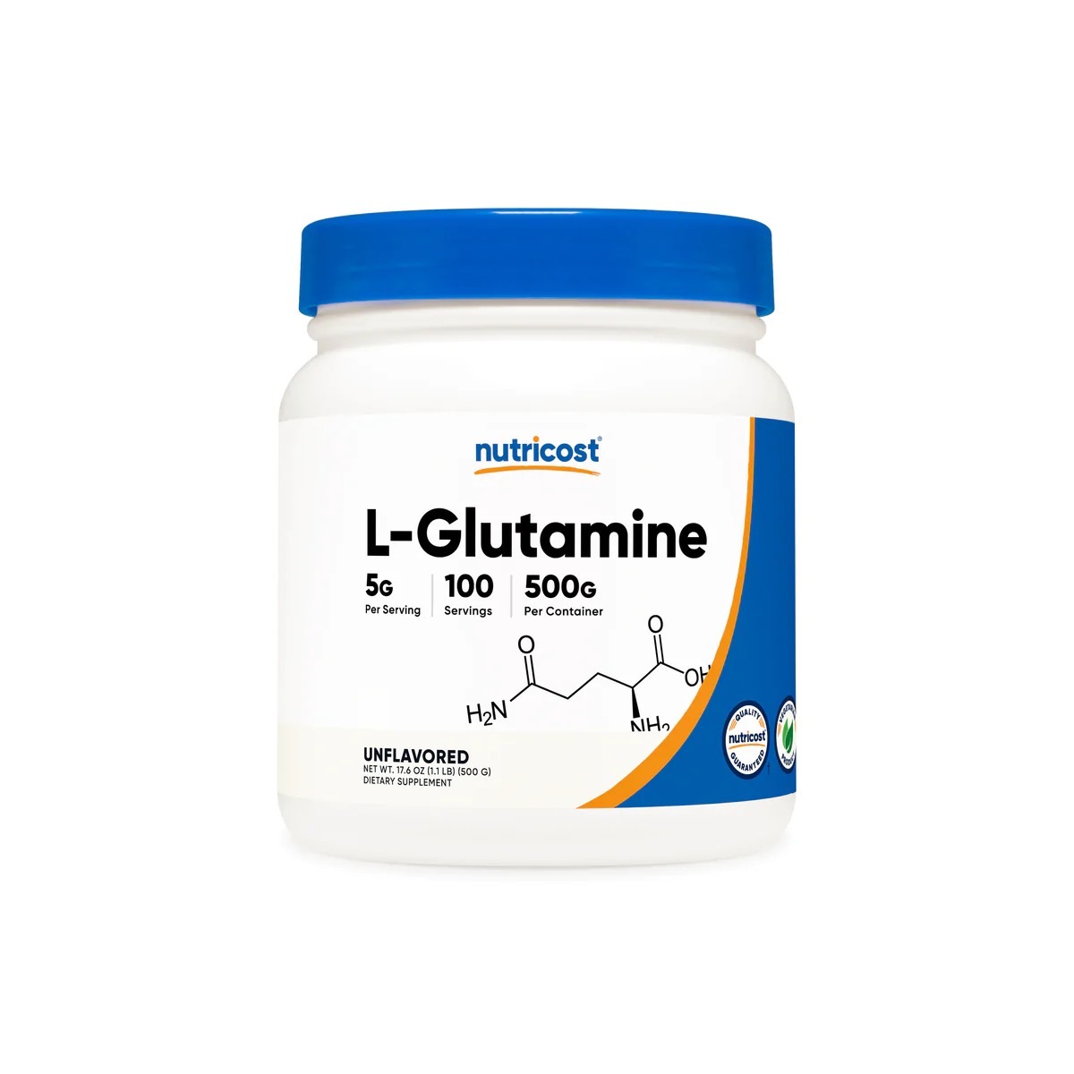 [USA] Nutricost ニュートリコスト L-Glutamine Powder 無味 (500 GM)