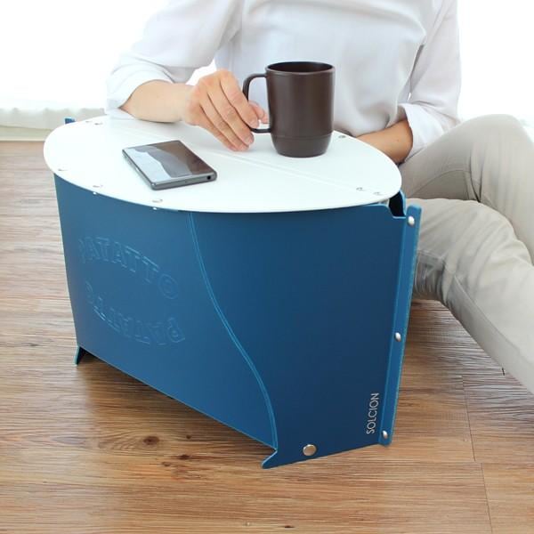 折りたたみデスク テーブル おしゃれ 持ち運び 携帯 コンパクト すき間収納