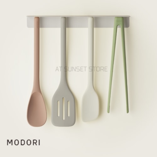 [韓国]ソダム マグネット キッチンツールセット4個/シリコン 調理道具セット(4点セット)/ キッチン用品/フライ返し/シリコンヘラ/料理スプーン/トング/スタンド