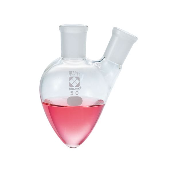 (柴田科学)共通摺合二口梨形フラスコ 50mL 005420-1550 10,638円