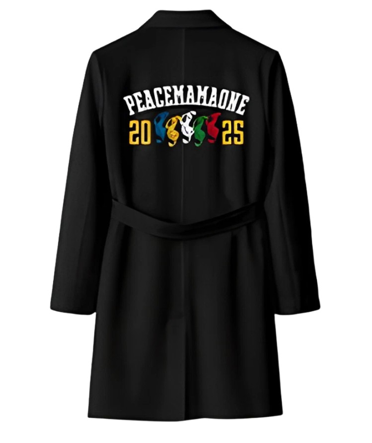 【PEACEMINUSONE】Peaceminusone x 2025 MAMA Awards Peacemamaone Coat Black