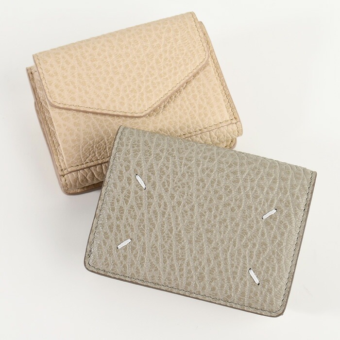 MAISON MARGIELA メゾン マルジェラ 財布 スリーフォールドWALLET S36UI0416P4455 レディース ユニセックス ベージュ グレージュ 4ステッチ