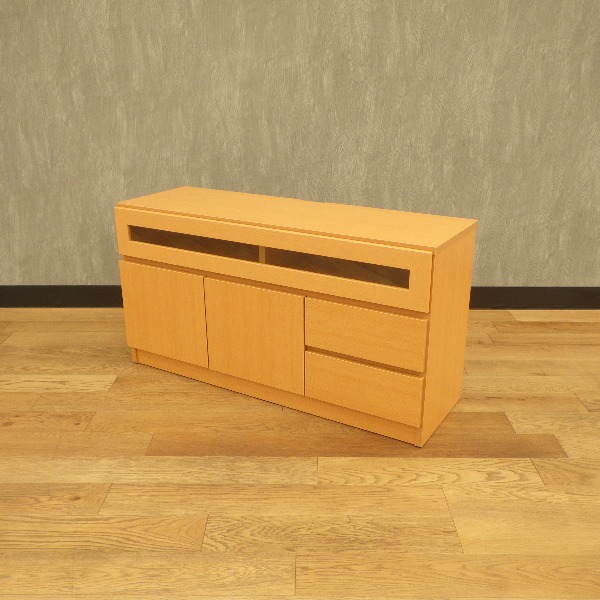 テレビ台 ベージュ 寝室にピタッリ コンパクトテレビ台 ローボード テレビボード サイドボード