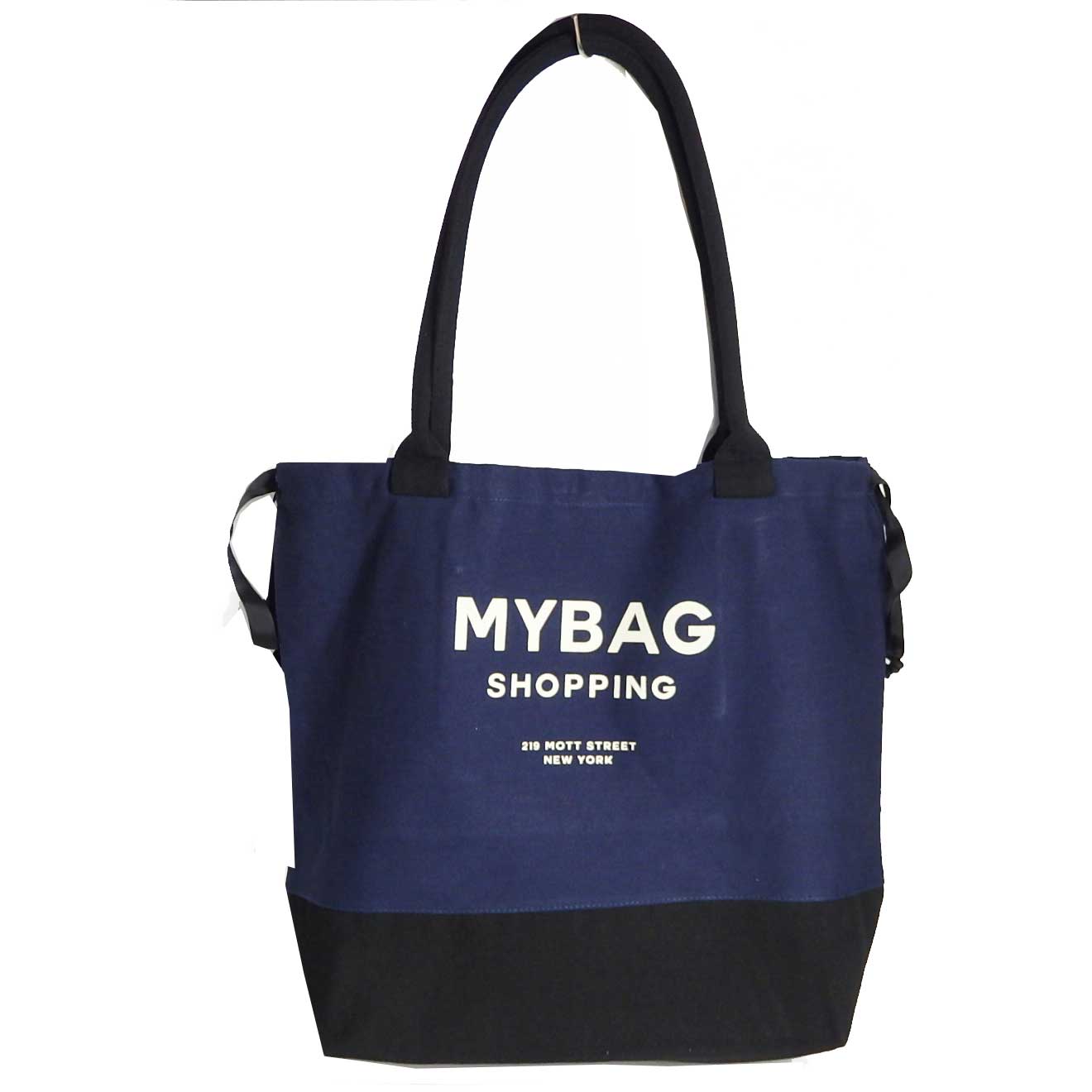 Bag-all ニューヨーク発　厚手キャンバス　World Traveler Tote Navy
