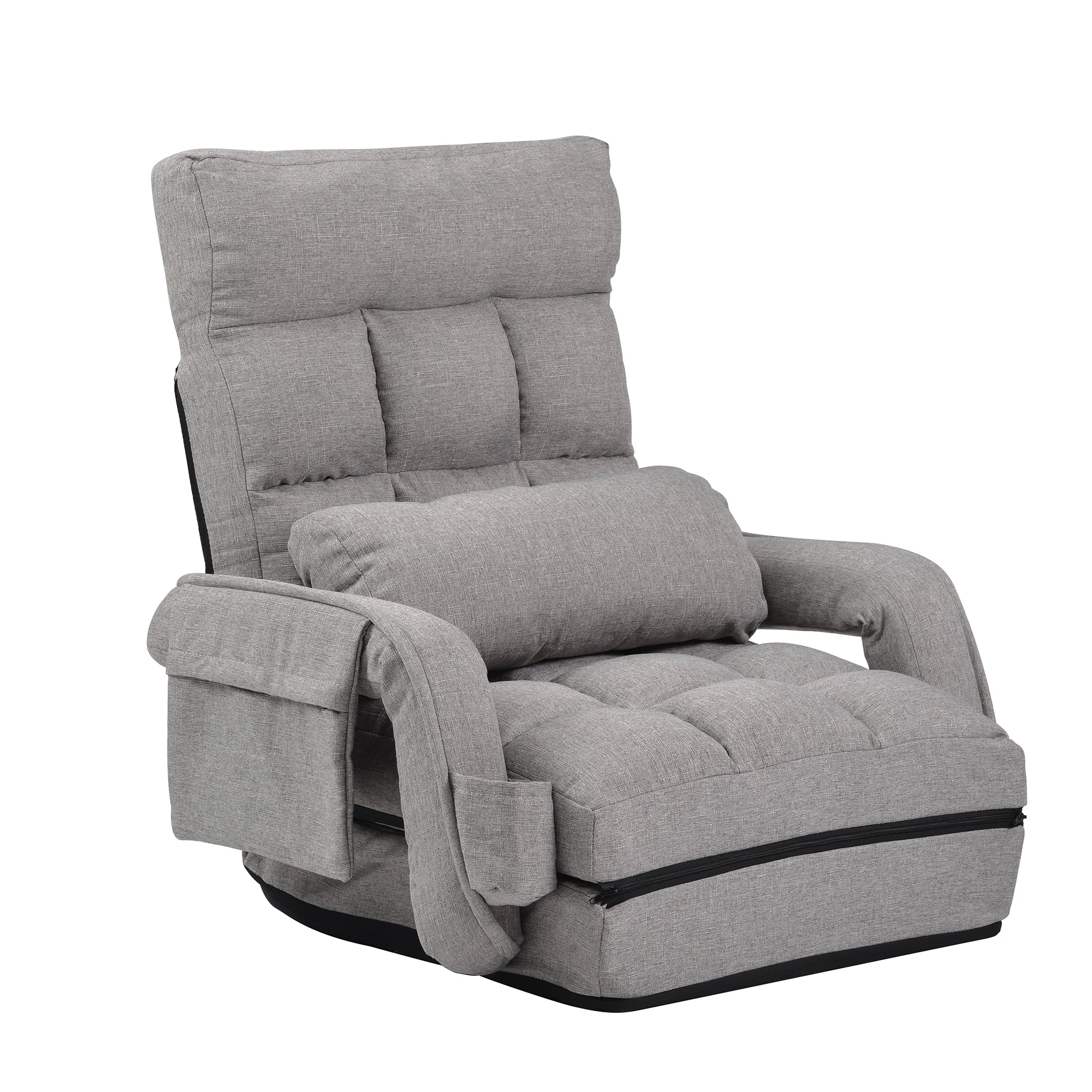 3色 座椅子 リクライニング 14段ギア リクライニングチェアー ファブリック 座イス おしゃれ 椅子 チェアー いす イス コンパクト 東京倉庫から発送 10,146円