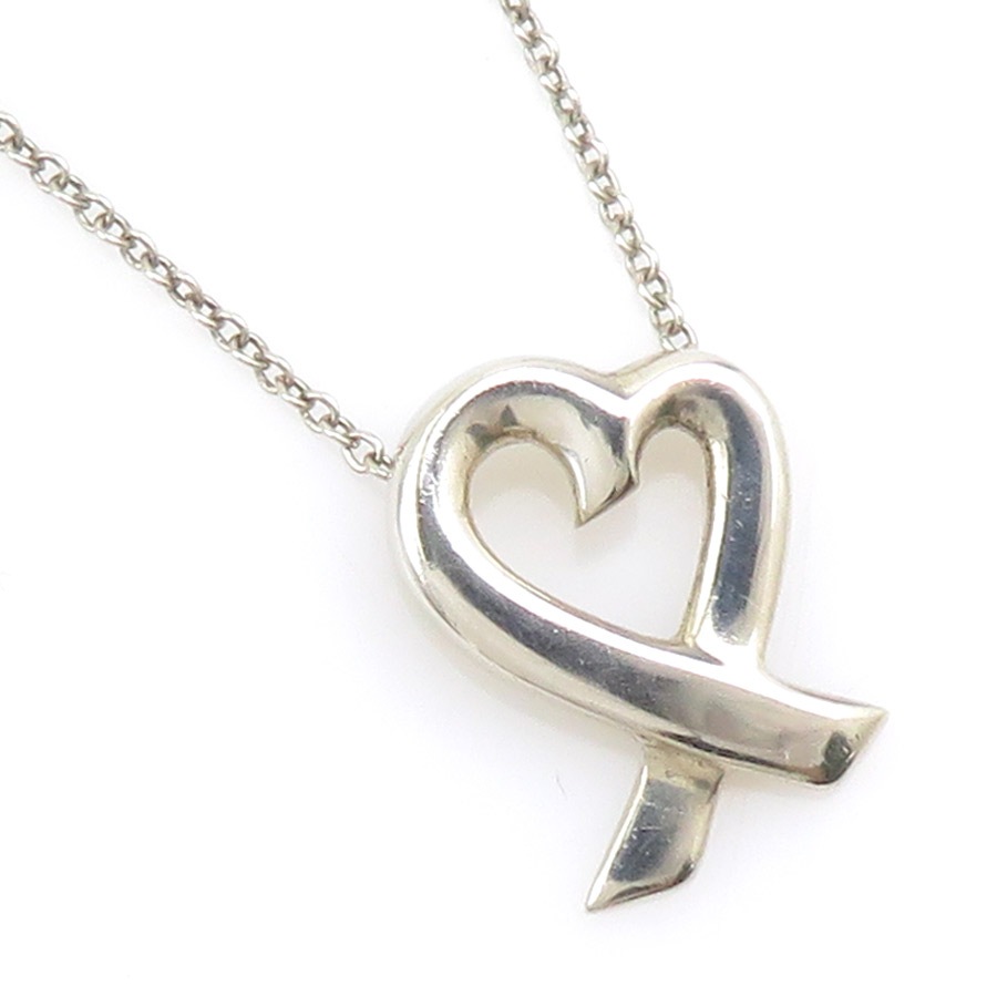 ティファニー TIFFANY&Co. ネックレス ラビングハート シルバー925 シルバー レディース r10626a