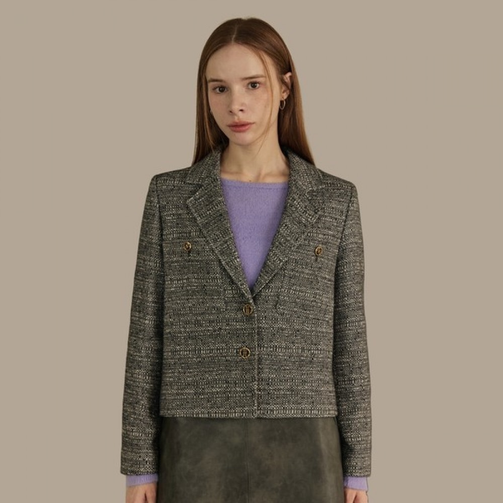 (リアーナニューヨーク) セミクロップウールツイード RRIWJK070