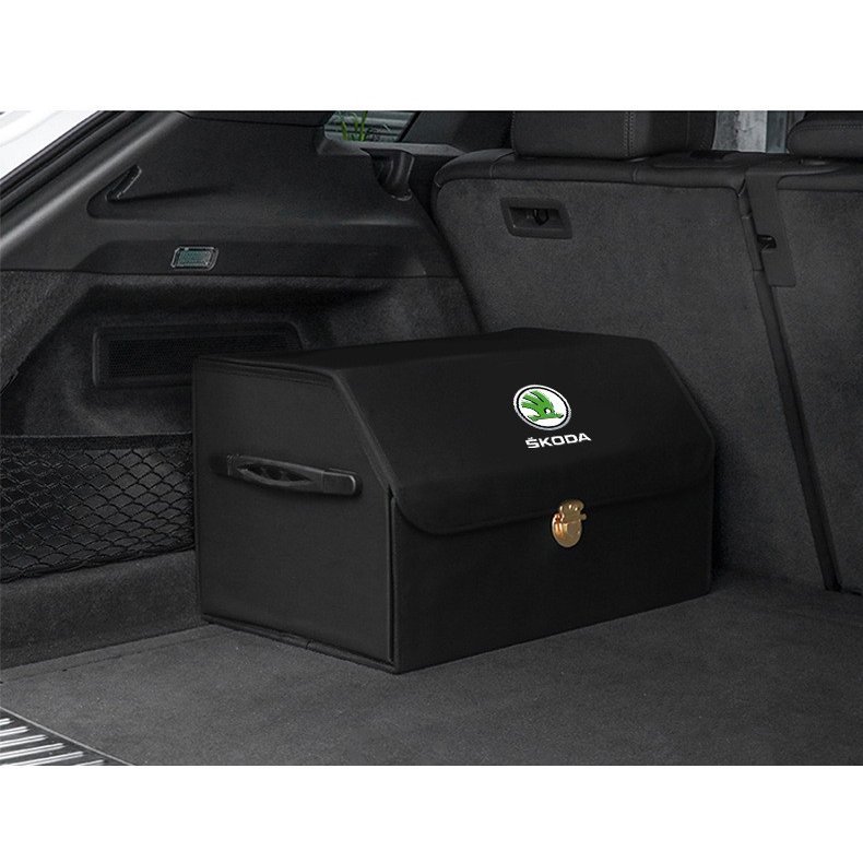 スコダ SKODA 車用トランク収納ボックス 大容量トランクバッグ 整理 収納box