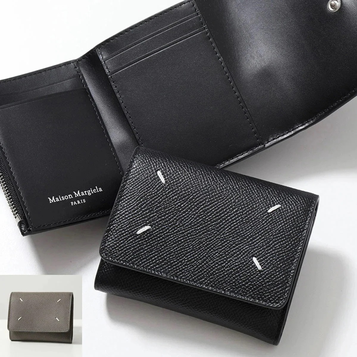 MAISON MARGIELA メゾンマルジェラ 三つ折り財布 SA3UI0017 P4745 レディース レザー スモール ミニ財布 豆財布 4ステッチ SA