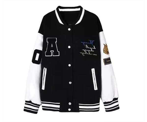 ユニフォーム風 レディース ジャケット アウター 上着 ミドル丈 長袖 スタンドカラー ベースボールカラー 異国風 厚手 ベルベット かわいい カジュアル おしゃれ かっこいい ラフ メンズライク