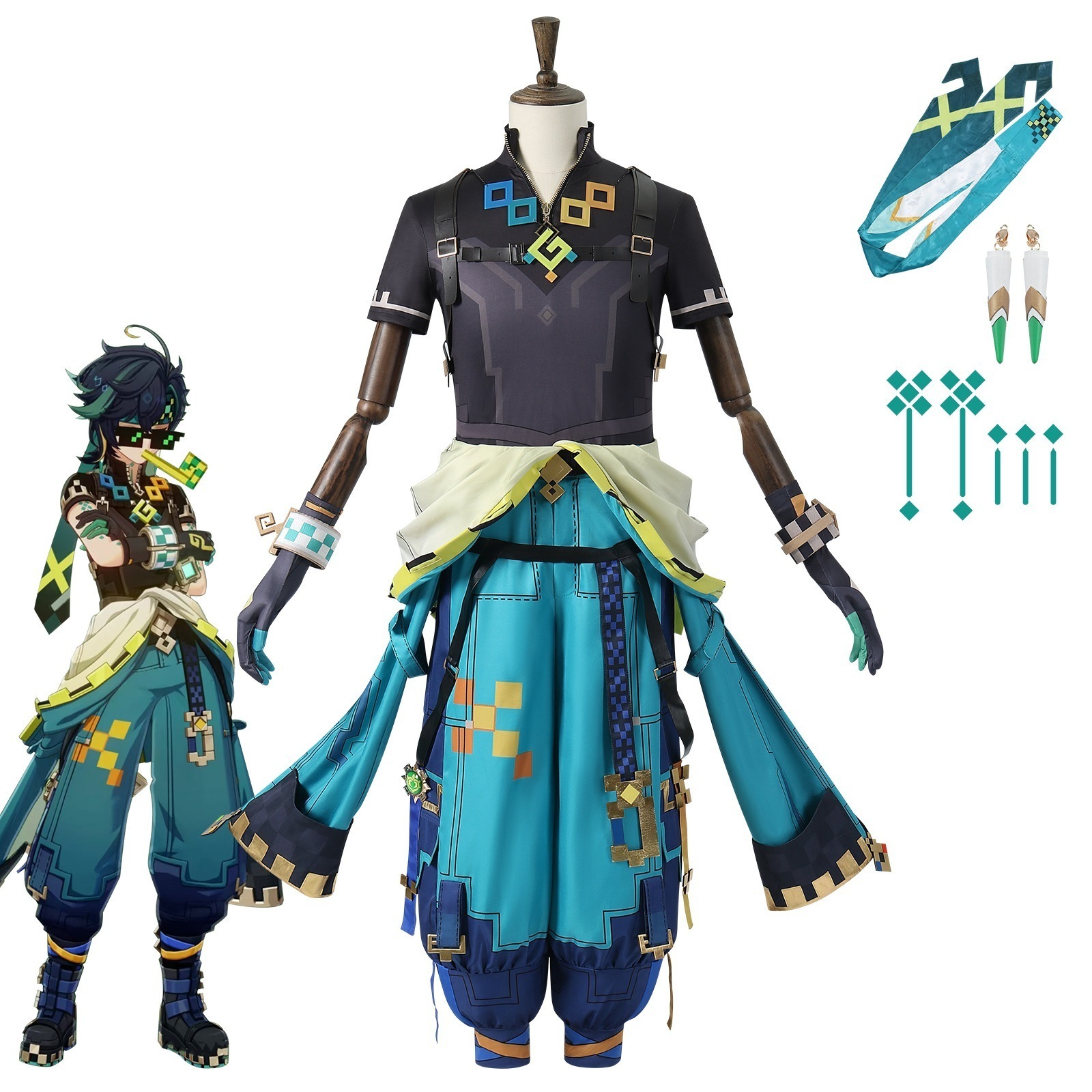 【人気爆売れ】元神cos コスプレ コスチュームナタ新角キニチコスプレ にじげんキャラクターいしょう