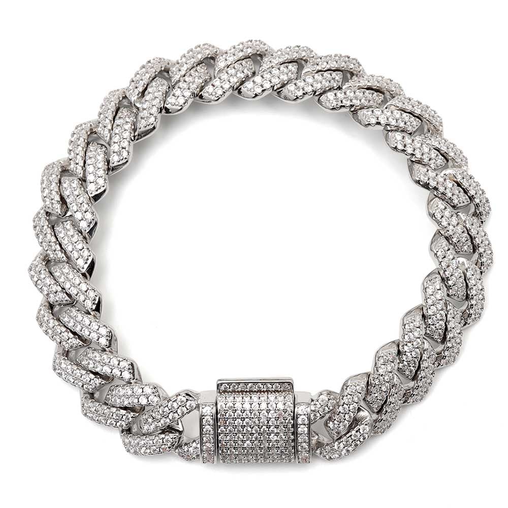 喜平 パヴェブレスレット [b339-silver]