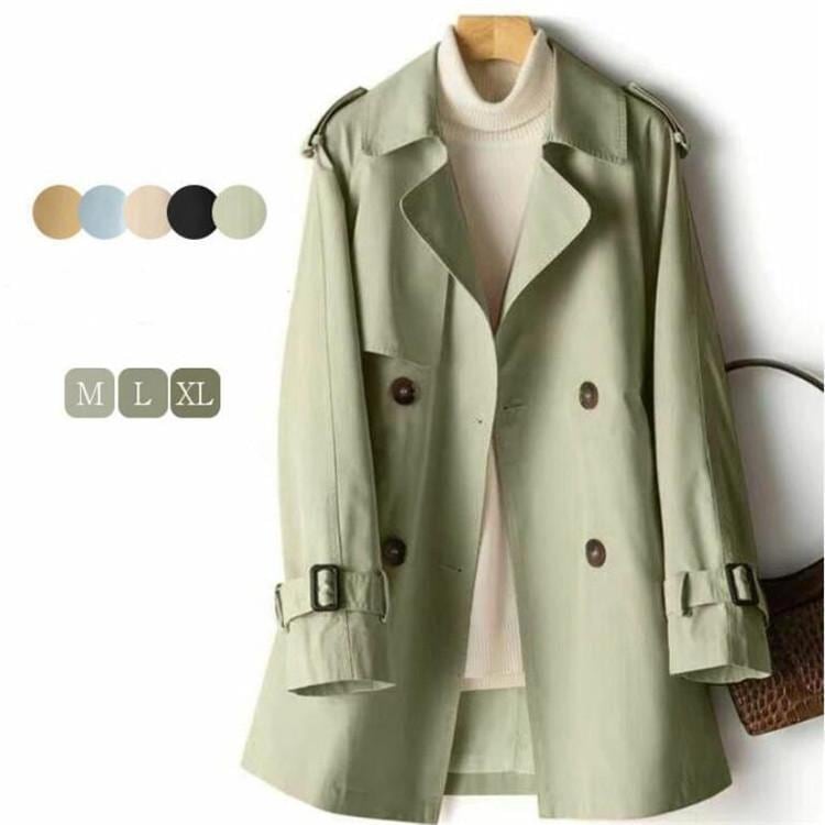 スプリングコート トレンチコート レディース ミドル丈 春 秋 ライトアウター 入学式 入園式 卒業式 卒園式 きれいめ 通勤 オフィス ビジネス おしゃれ