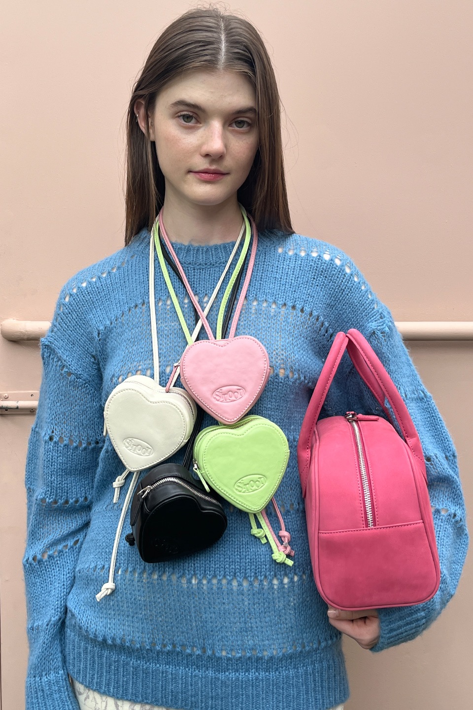 SINOON】 HEART BAG : 4COLOR