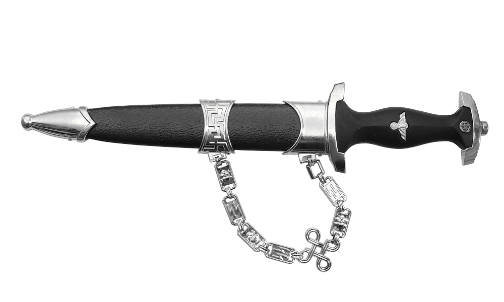 模造刀 エリート ダガー DENIX デニックス 4035 38cm ブラック シルバー レプリカ 剣 刀 ソード 西洋 コスプレ SCHUTZSTAFFEL 短剣 シュッツスタッフル