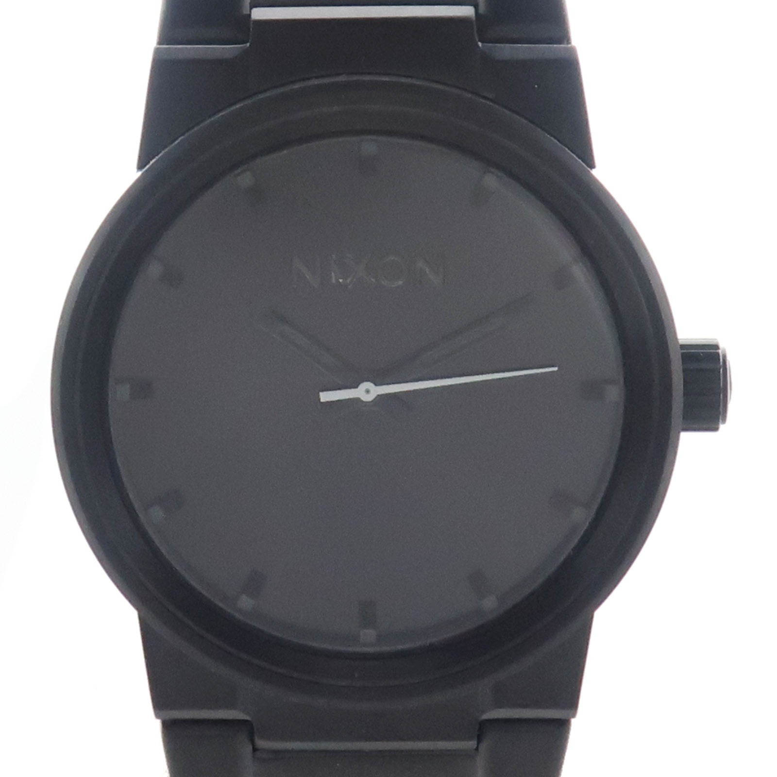 CANNON ALL BLACK A160-001 腕時計 ステンレススチール 黒 クオーツ アナログ表示 メンズ 黒文字盤 中古品 SAランク