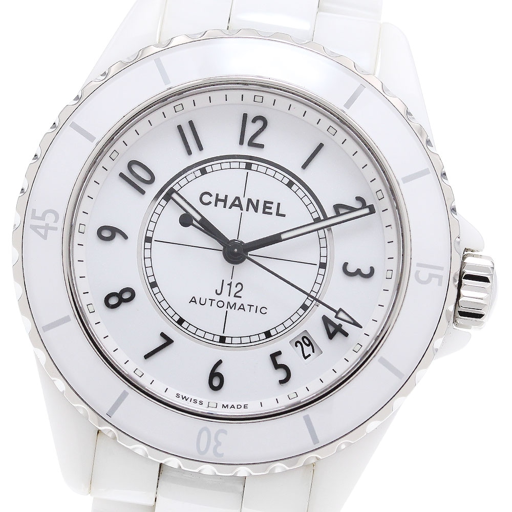 シャネル CHANEL H5700 J12 白セラミック 38MM 自動巻き メンズ 良品 _866659【中古】