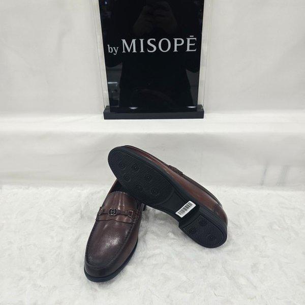 By 男性用ペンダント装飾ローファー 122HT439SH201 MBROWN 4 JJ