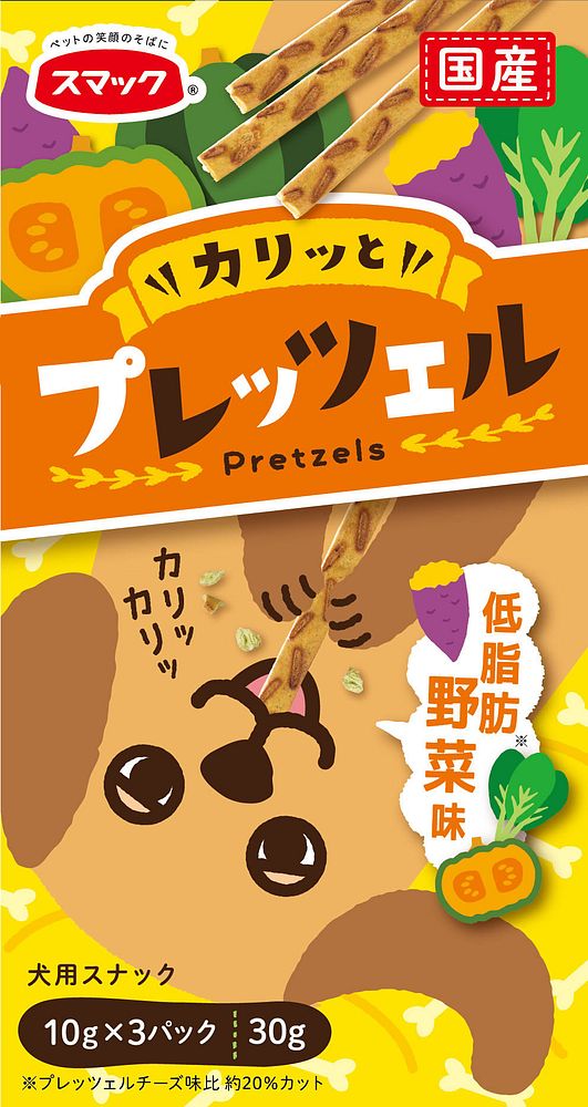 新規購入 （まとめ買い）スマック プレッツェル [x20] 犬用おやつ 30g 低脂肪野菜味 ドッグフード - flaviogimenis.com.br