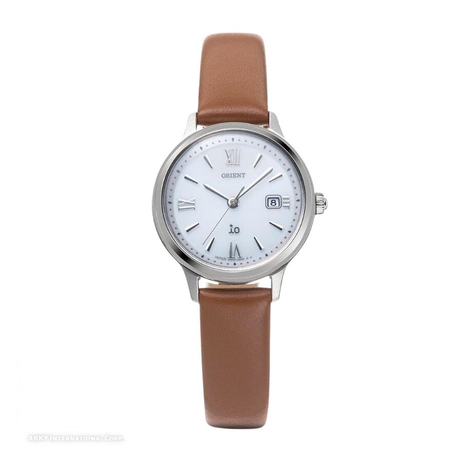 イオ ナチュラル＆プレーン ソーラー 革ベルト 日本製 ホワイト レディース RN-WG0413S 腕時計