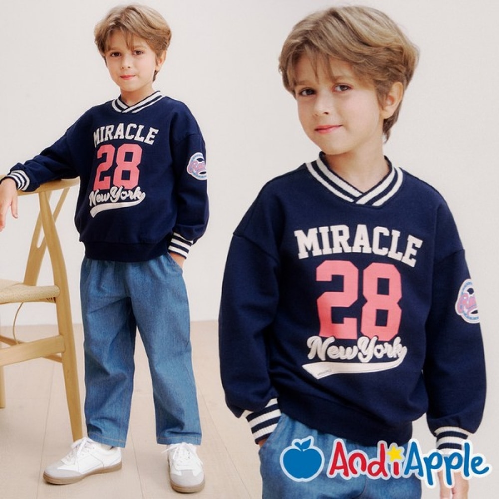 [アンディアップル] ニューヨークチームVネック上下スーツ_A