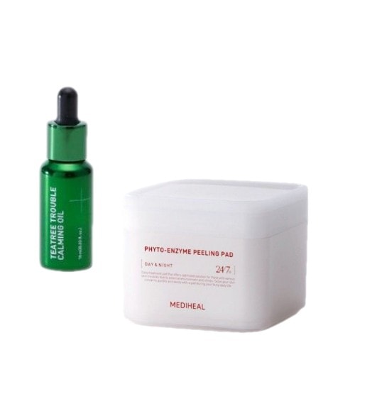 フィトエンザイム角質パッド 90枚 +ティーツリー鎮静オイル10ml
