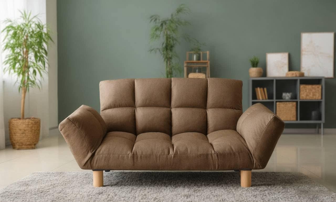 ソファ ソファー 2人掛け コンパクト リクライニング 背もたれ14段階調整 肘掛け6段階調整 ベロア コーデュロイ レザー 2way 北欧 シンプル カウチソファ フロアソファ ローソファ (ブラウ 7,822円