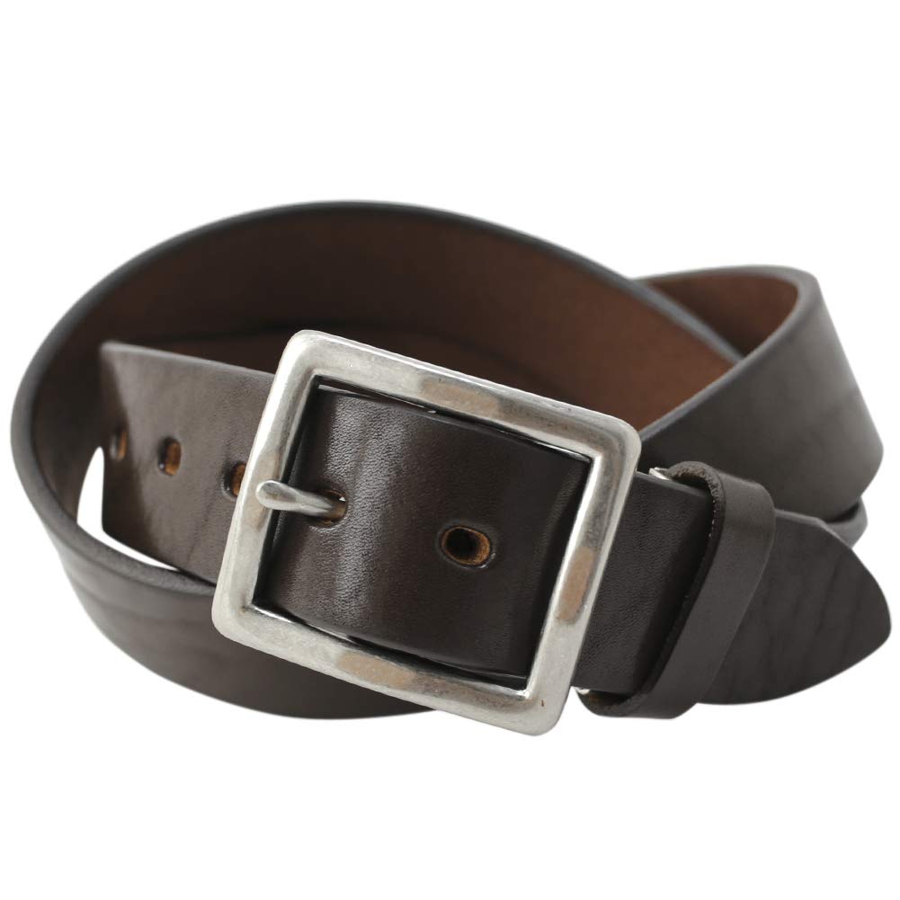 [ヴィンセントクラフテッド] 栃木レザー ショルダー 革 ベルト メンズ COUTE 40mm幅 日本製 本革 レザーベルト デニム アメカジ カジュアル ヌメ革 牛革