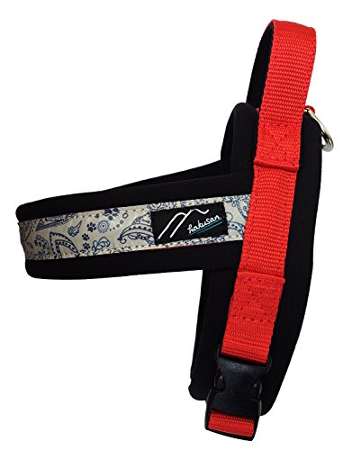 Hakusan(ハクサン) コンフォートジャストフィットハーネス ブラック×レッド 4サイズ