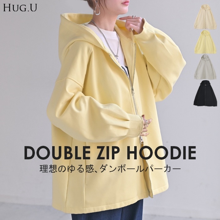 パーカー ダンボール トップス レディース トレーナー