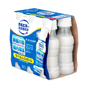 アサヒ カルピス由来の健康科学 届く強さの乳酸菌W ダブル プレミアガセリ菌CP2305 ラベルレス