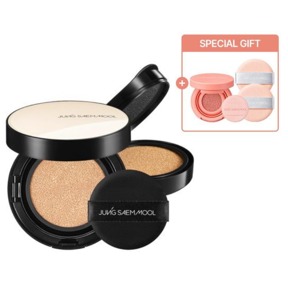 [クッションブラシミニ贈呈] エッセンシャル スキン ヌーダー クッション 限定 カラー企画 (本品+リフィル+クッションブラシ ミニ+コーラルクッションパフ2P)