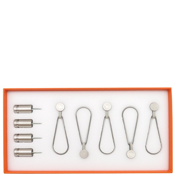 エルメス HERMES ハンギングセット セリエ GP マグネット 新品 未使用 カレ壁掛け用マグネット クルー ド セル H019012S 00 【箱】【中古】