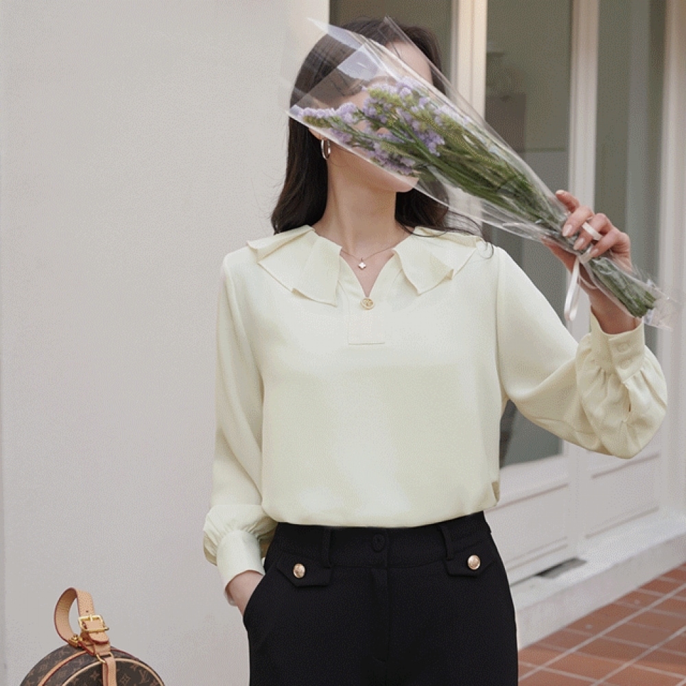 クリック＆ファニーデリアンカラーブラウス [無料サイズL]